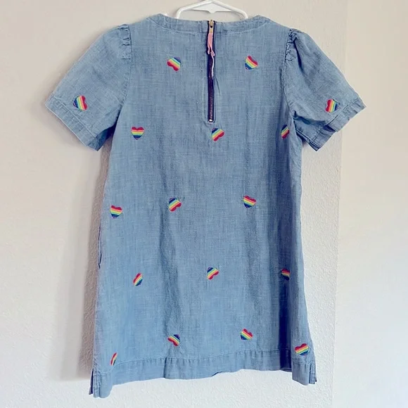 Crewcuts rainbow heart dress - Picture 2 of 6